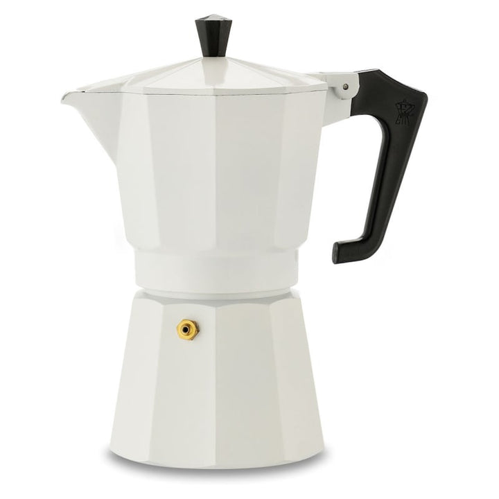 PEZZETTI ITALEXPRESS ALUMINIUM MOKA POT - 6 CUP WHITE - Choose Coffee