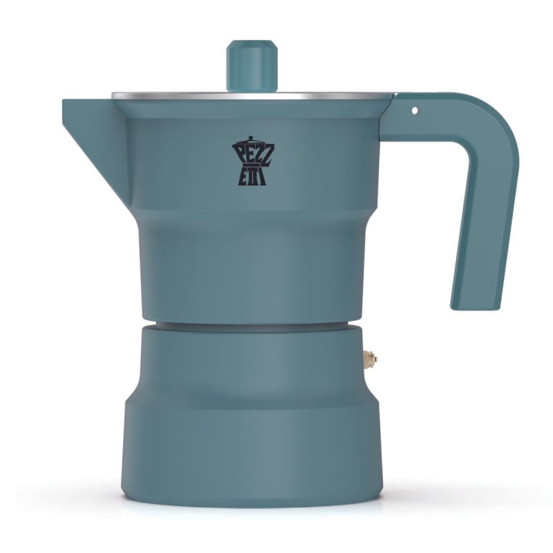 PEZZETTI SOLIDEXPRESS MOKA POT - 6 CUP GREENISH VIGOR - Choose Coffee