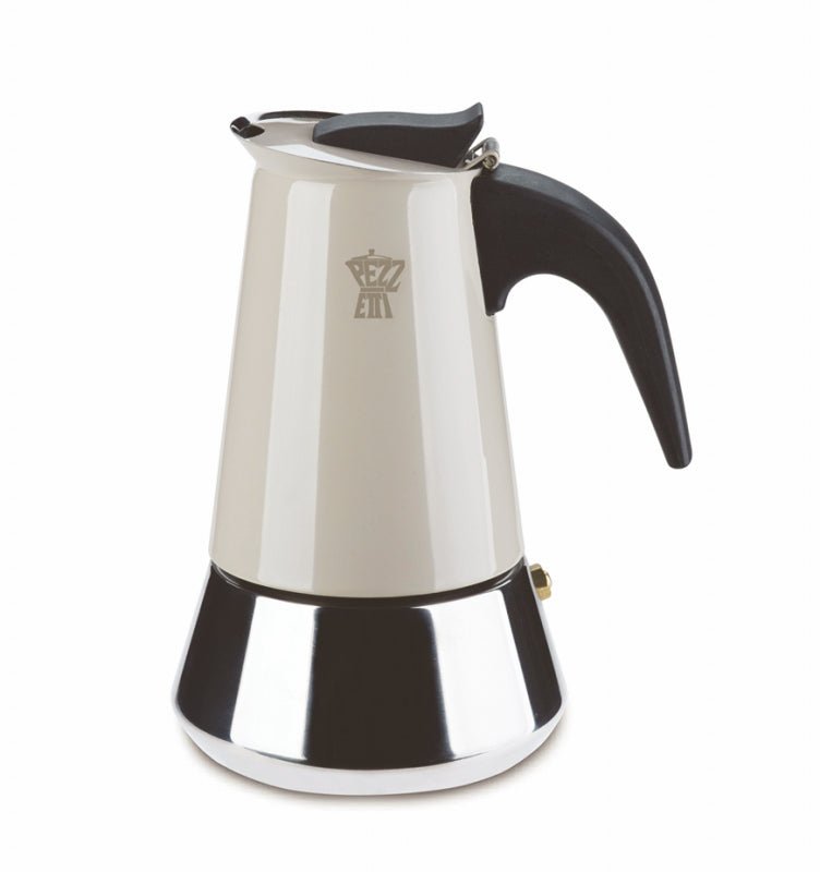 PEZZETTI STEELEXPRESS MOKA POT - 2 CUP DOVE GREY - Choose Coffee