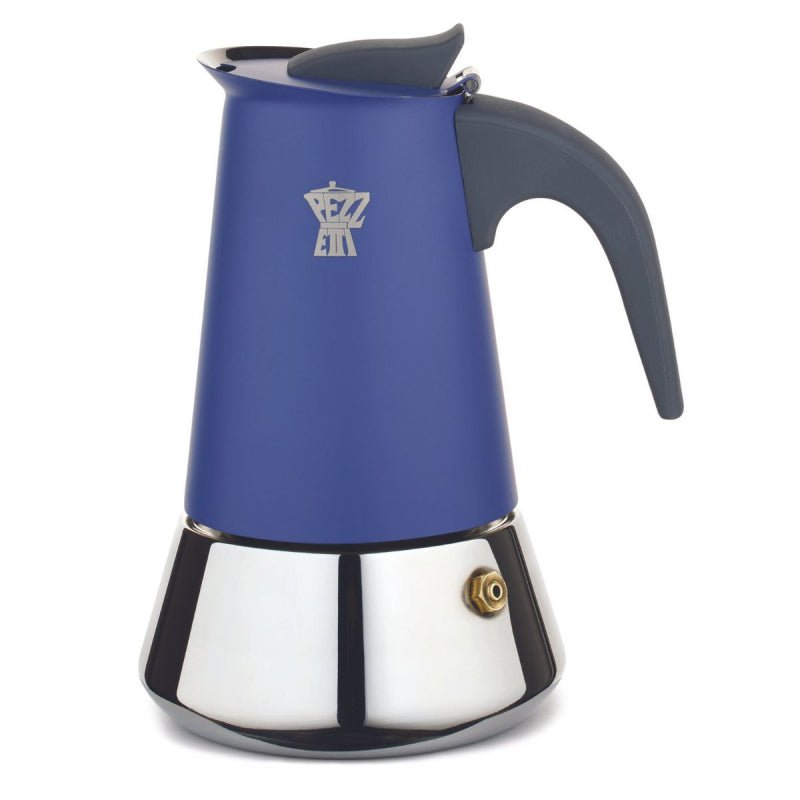 PEZZETTI STEELEXPRESS MOKA POT - 2 CUP INDIGO BURST - Choose Coffee