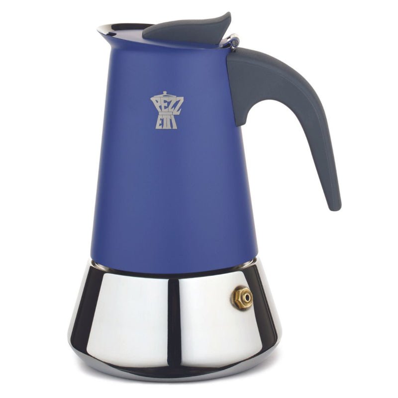 PEZZETTI STEELEXPRESS MOKA POT - 4 CUP INDIGO BURST - Choose Coffee