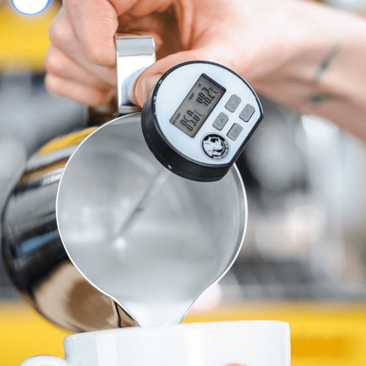 RHINO BARISTA DIGITAL SET TEMPERATURE BEEPING THERMOMETER - 5 INCH - Choose Coffee