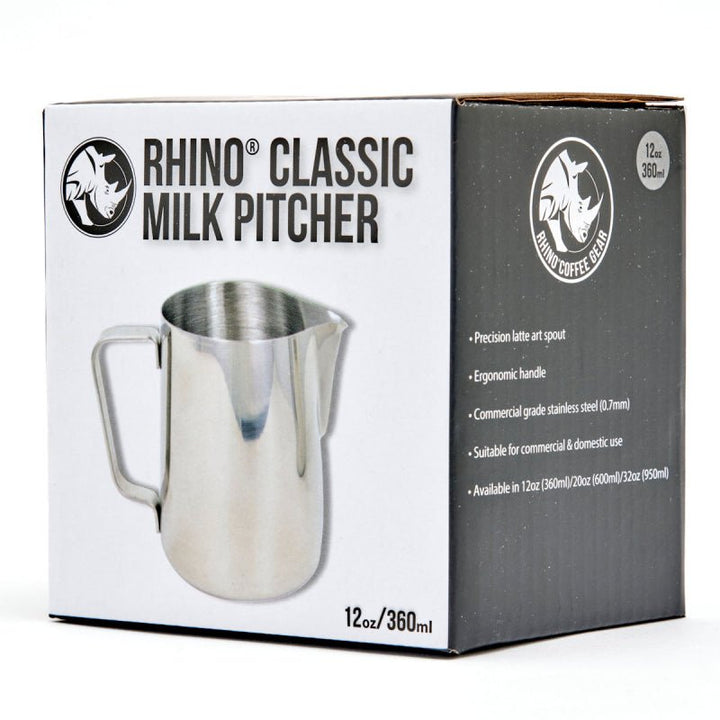 RHINO CLASSIC MILK PITCHER 350ML - Choose Coffee