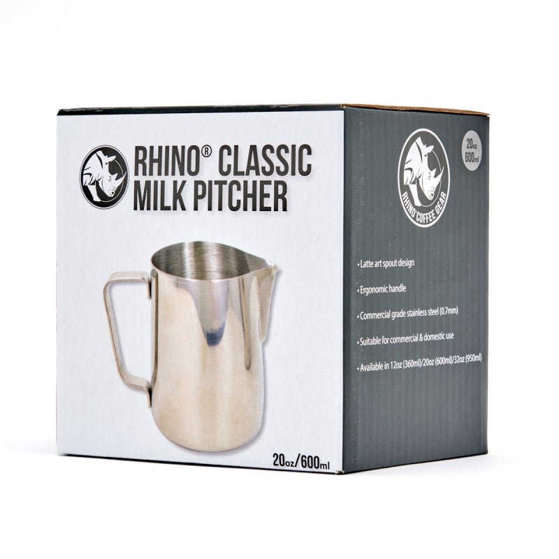 RHINO CLASSIC MILK PITCHER 600ML - Choose Coffee