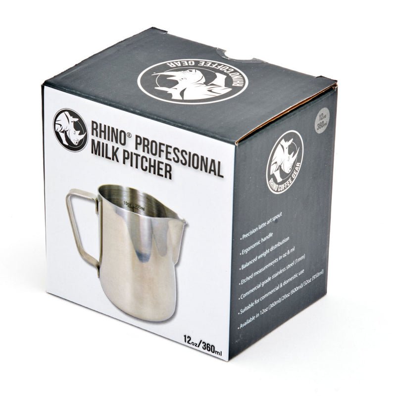 RHINO PRO MILK PITCHER 350ML - Choose Coffee