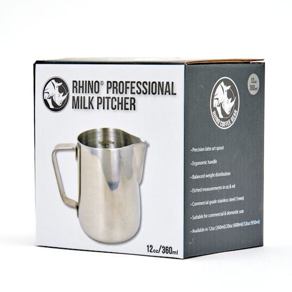 RHINO PRO MILK PITCHER 350ML - Choose Coffee