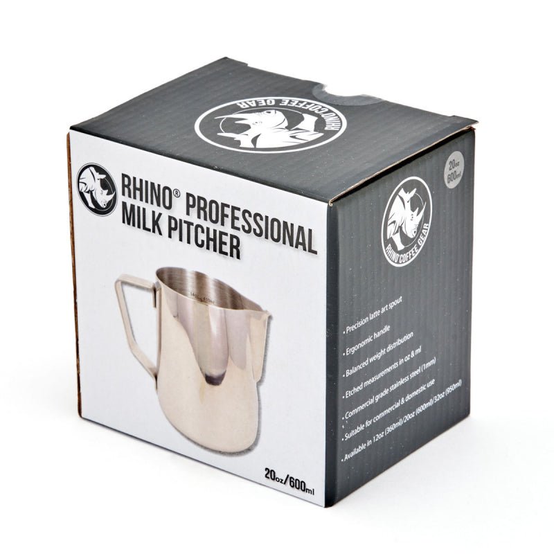 RHINO PRO MILK PITCHER 600ML - Choose Coffee