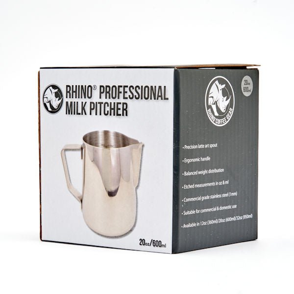 RHINO PRO MILK PITCHER 600ML - Choose Coffee