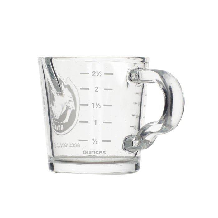RHINO SHOT GLASS 2.4OZ/70ML WITH SPOUT AND HANDLE - Choose Coffee