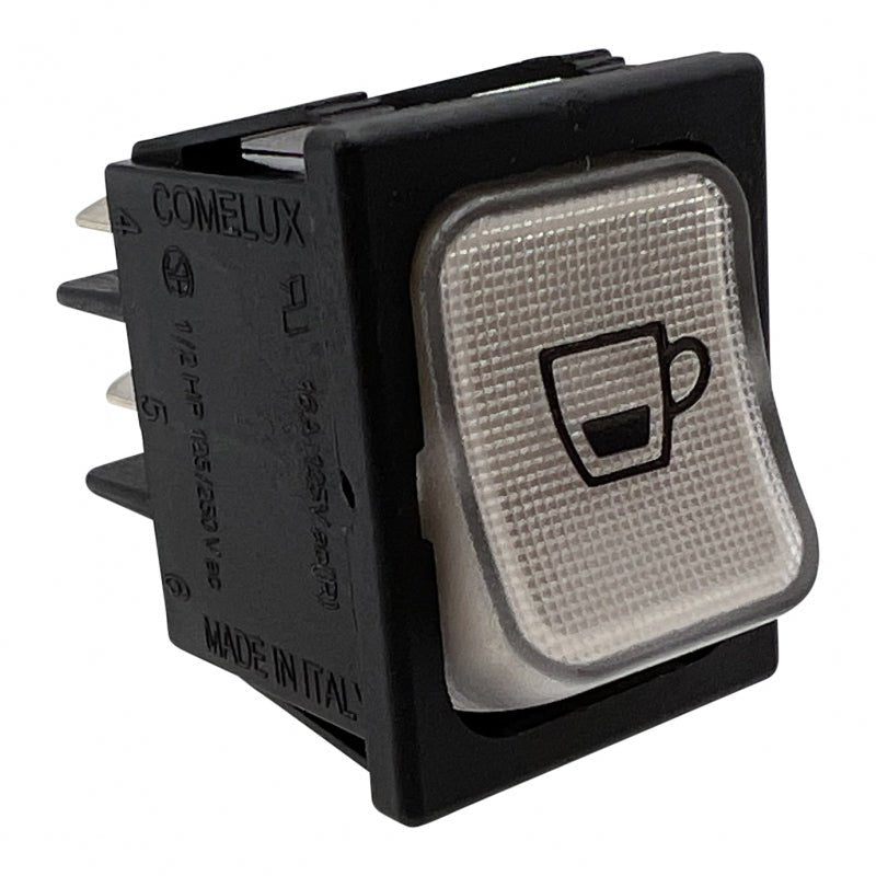 SIMONELLI BLUE LIGHT WHITE BIPOLAR SWITCH 16 AMP COFFEE - Choose Coffee