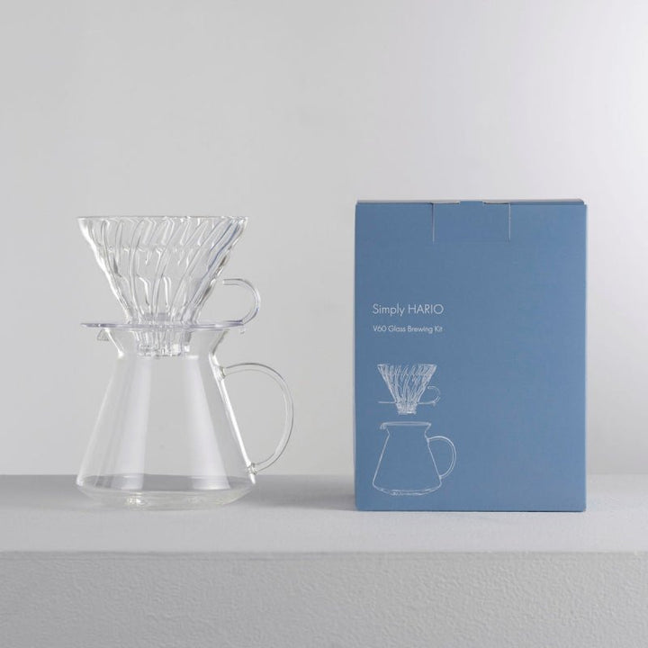 SIMPLY HARIO V60 - 02 GLASS BREWING KIT - Choose Coffee