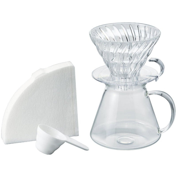 SIMPLY HARIO V60 - 02 GLASS BREWING KIT - Choose Coffee