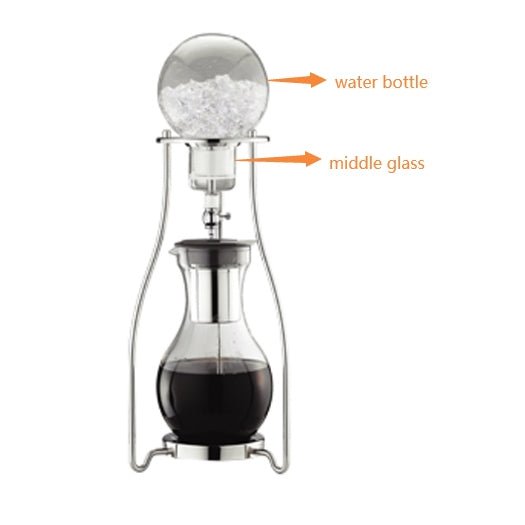 TIAMO COLD WATER COFFEE DRIPPER S/S 10 CUP - Choose Coffee