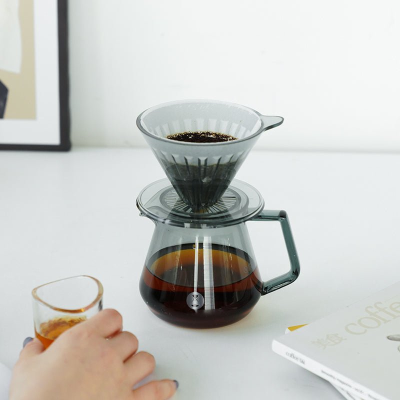 TIMEMORE CRYSTAL EYE 02 DRIPPER 2 - 4 CUPS - TRANSPARENT BLACK - Choose Coffee