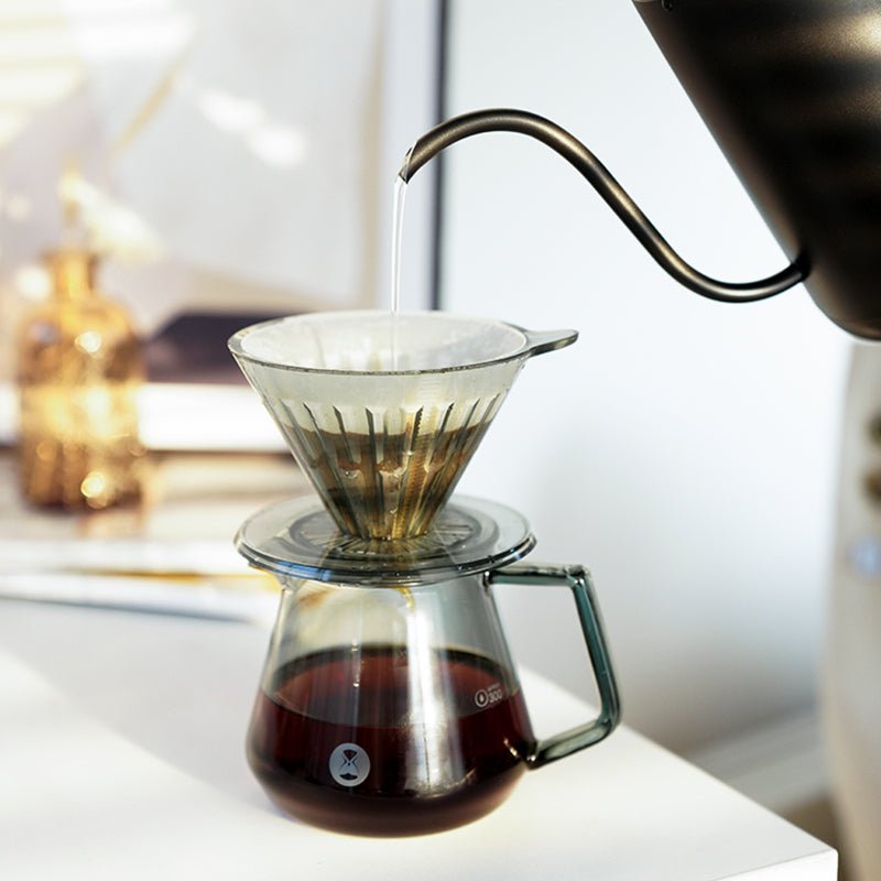 TIMEMORE CRYSTAL EYE 02 DRIPPER 2 - 4 CUPS - TRANSPARENT BLACK - Choose Coffee