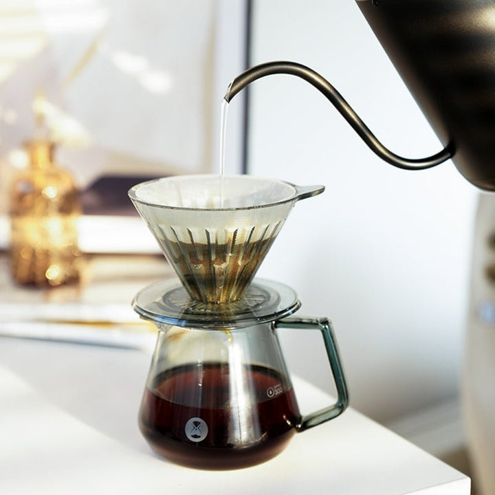 TIMEMORE CRYSTAL EYE 02 DRIPPER 2 - 4 CUPS - TRANSPARENT BLACK - Choose Coffee