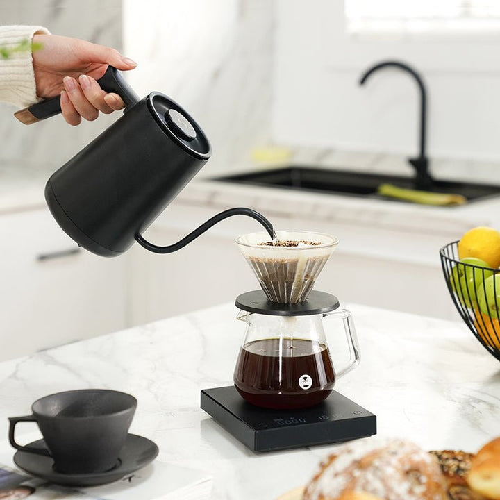 TIMEMORE FISH SMART ELECTRIC POUR OVER KETTLE - BLACK 600ML - Choose Coffee