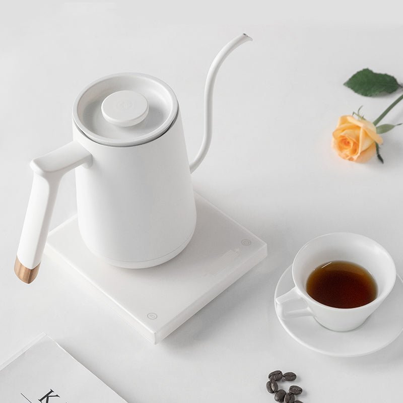 TIMEMORE FISH SMART ELECTRIC POUR OVER KETTLE - WHITE 600ML - Choose Coffee