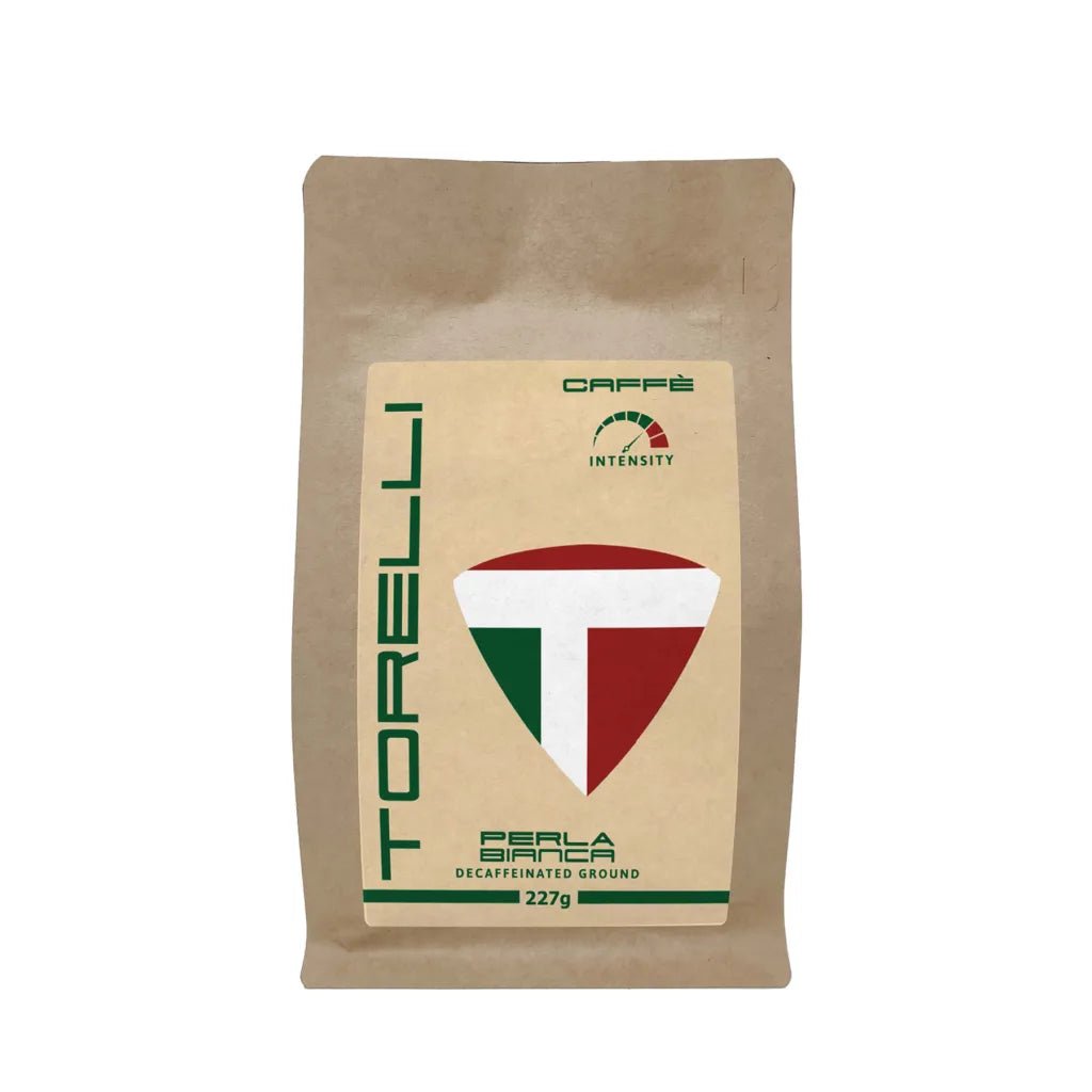 Torelli | Perla Bianca DECAF Ground 24 X 227g - Choose Coffee