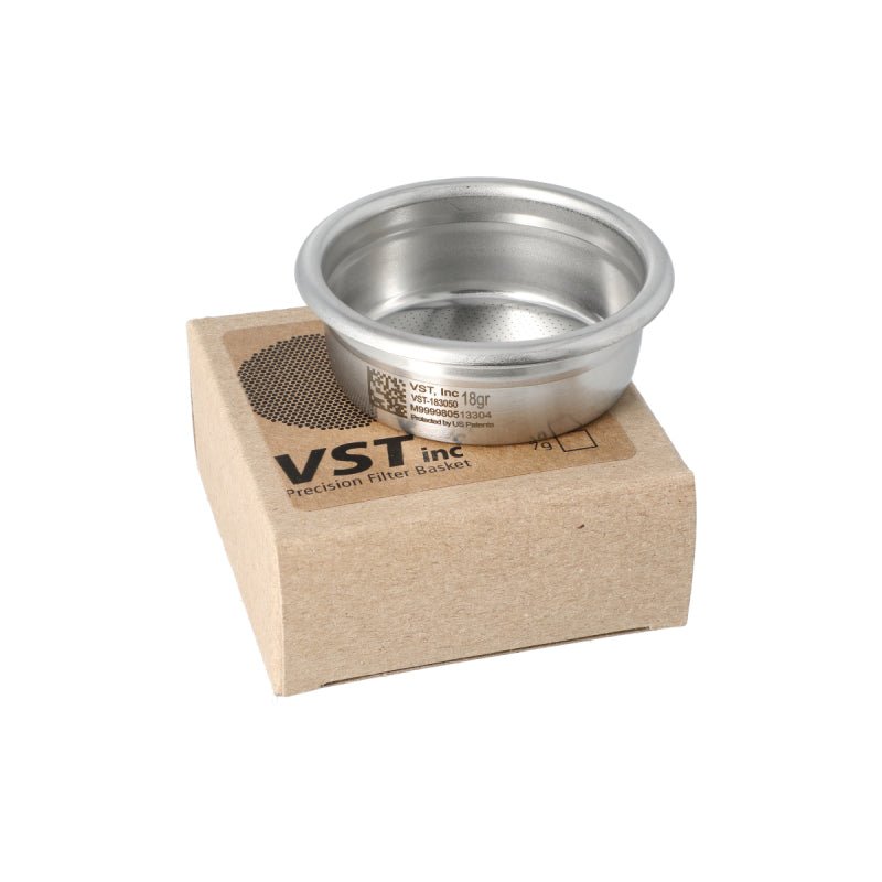 VST PRECISION FILTER BASKET RIDGED 18 GRAM - Choose Coffee
