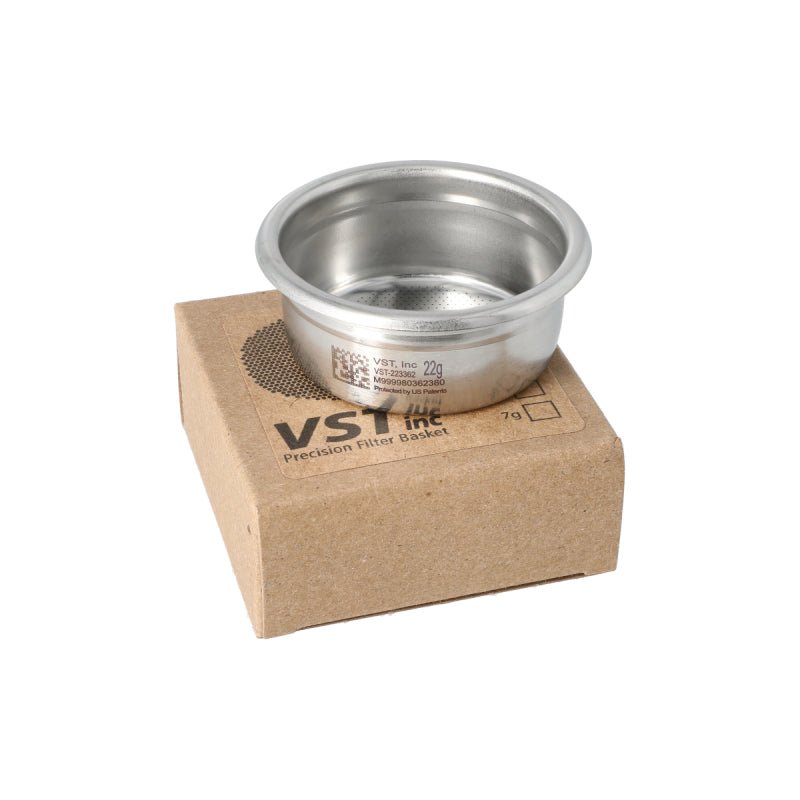 VST PRECISION FILTER BASKET RIDGED 22 GRAM - Choose Coffee
