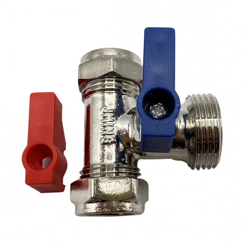 WASH MACH TEE VALVE 15MM COMPRESS. - Choose Coffee