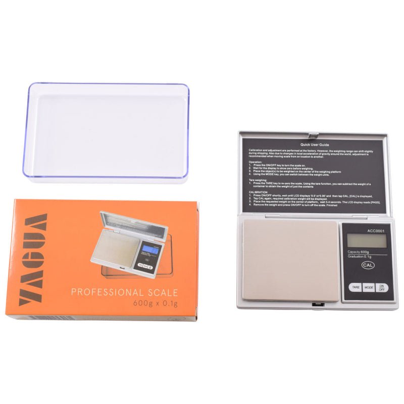 YAGUA SCALE 600 X 0.1G WITH EXTRA LARGE TRAY ACC0001 - Choose Coffee