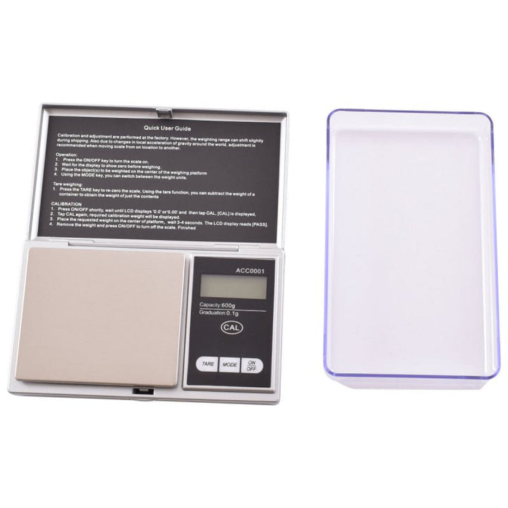 YAGUA SCALE 600 X 0.1G WITH EXTRA LARGE TRAY ACC0001 - Choose Coffee