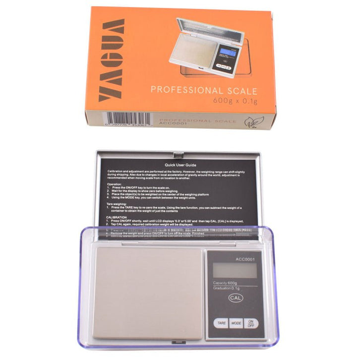 YAGUA SCALE 600 X 0.1G WITH EXTRA LARGE TRAY ACC0001 - Choose Coffee