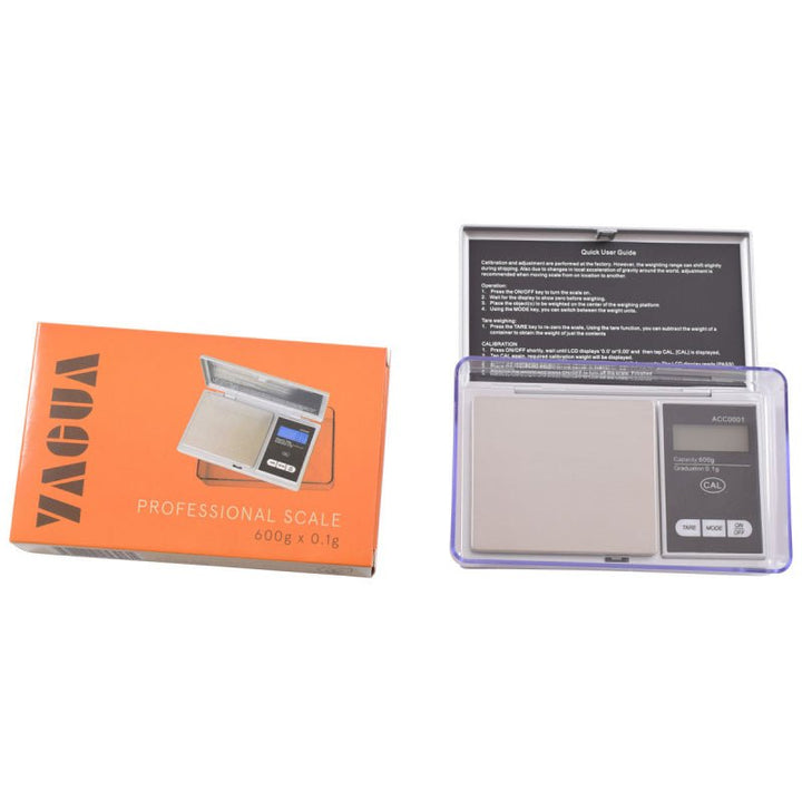 YAGUA SCALE 600 X 0.1G WITH EXTRA LARGE TRAY ACC0001 - Choose Coffee